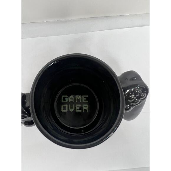 Big Mouth Inc "Game Over" Mug Black Ceramic Game Controller - Picture 4 of 5